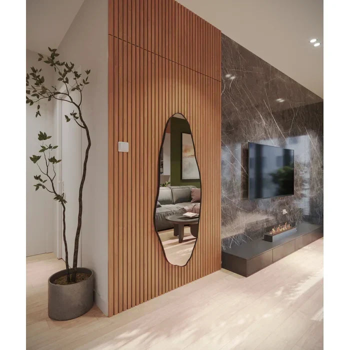 Espelho Decorativo Orgânico Grande 115x60 de Parede Quarto Sala Banheiro