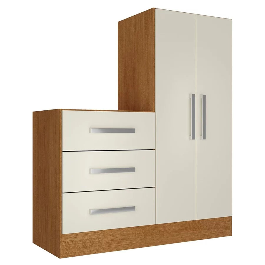 Cômoda 2 Portas 3 Gavetas Dunas Off/White