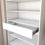 Sapateira LIZ 2 Portas com Espelho 1 Gaveta para 15 Pares de Sapato Branco